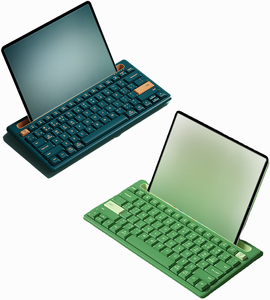 BT Multi-Device Wireless <strong>Keyboard</strong> with Phone Holder Slot 79 Keys <strong>Multimedia</strong> Button <strong>Keyboard</strong> for Windows/Mac/Android - Product Image 2
