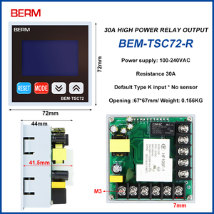 Controlador de temperatura LCD multifunción interruptor de controlador de temperatura de alta potencia termostato temporizador conteo WSJ700 - Product Image 5