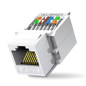 CAT6 RJ45 aletsiz Keystone Ethernet modülü krikolar adaptörü çoğaltıcı kadın ağ konektörü aracı ücretsiz RJ45 Keystone Jack - Product Image 1