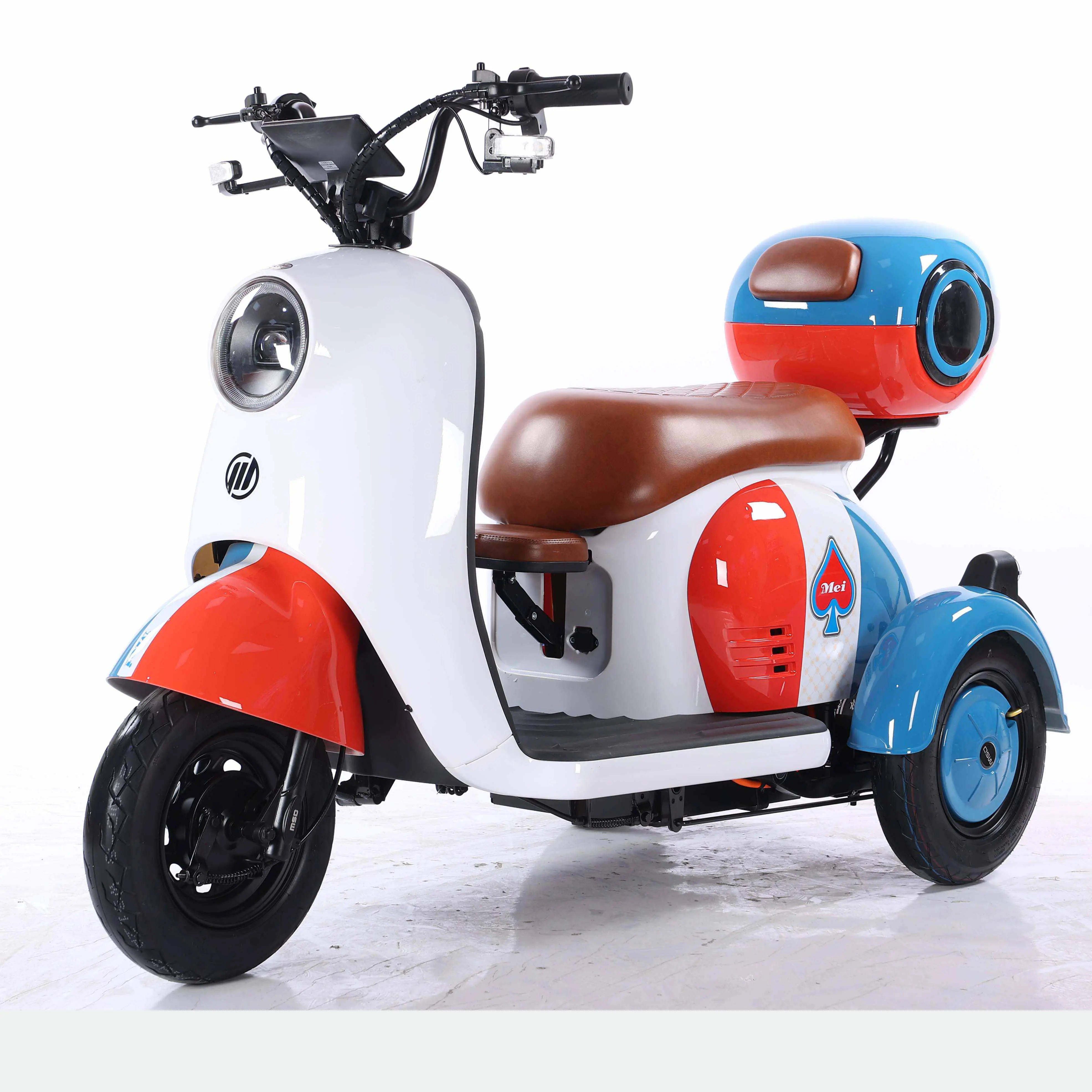 Bicicletta elettrica 48V/60V 500W di buona qualità 3 ruote pedicab elettrico per adulti