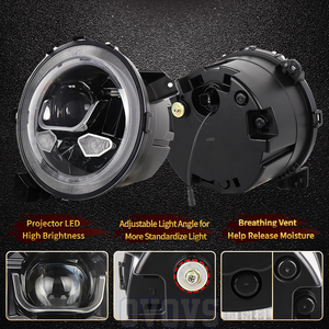 OVOVS RGB 9 ''Led far 9 inç yuvarlak far RGB Halo bluetooth App kontrolü için 2018-2021Jeep wrangler JL - Product Image 4