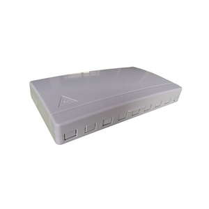 Caja de terminales de plástico para interiores, caja de terminales ABS, adaptador SC/FC/LC, 8 núcleos, 8 puertos, placa frontal FTTH, caja de conexiones de fibra óptica - Product Image 1