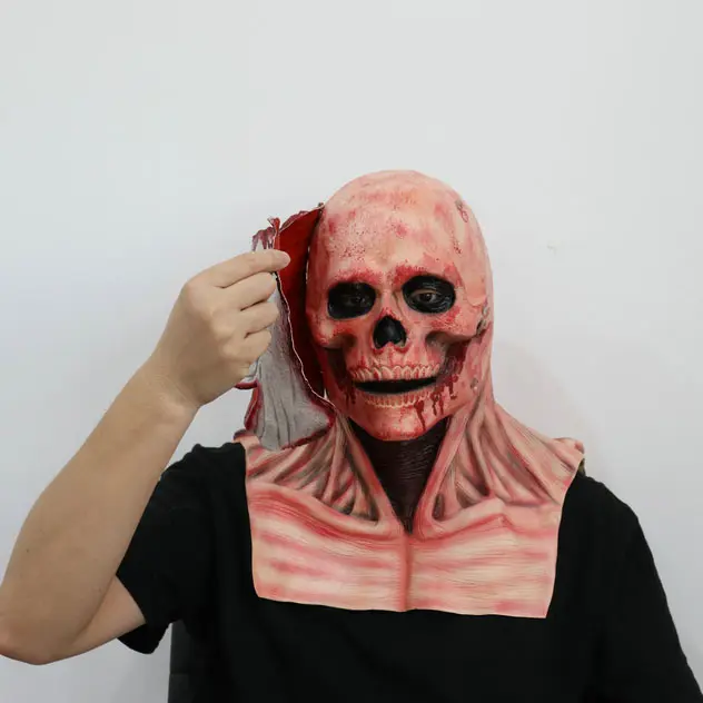 Halloween Horror Scary Custom Latex Realistic Cosplay novità maschera per feste di alta qualità