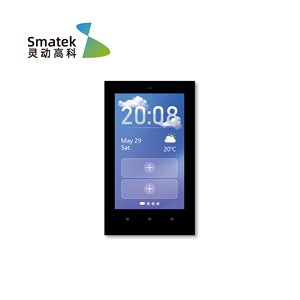 Smatek复古黑色矩形美国家居智能Wifi系统防水电脑材料Wifi家居控制美国家居设计服务 - Product Image 4