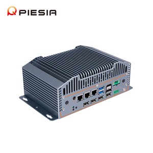 Piesia 3 LAN POE 6 * Com IOT Embedded Industrial Cloud Computer Case 12th Gen N97 N305 2 * DDR5 X86 Mini PC sin ventilador para Rail Transit - Product Image 4