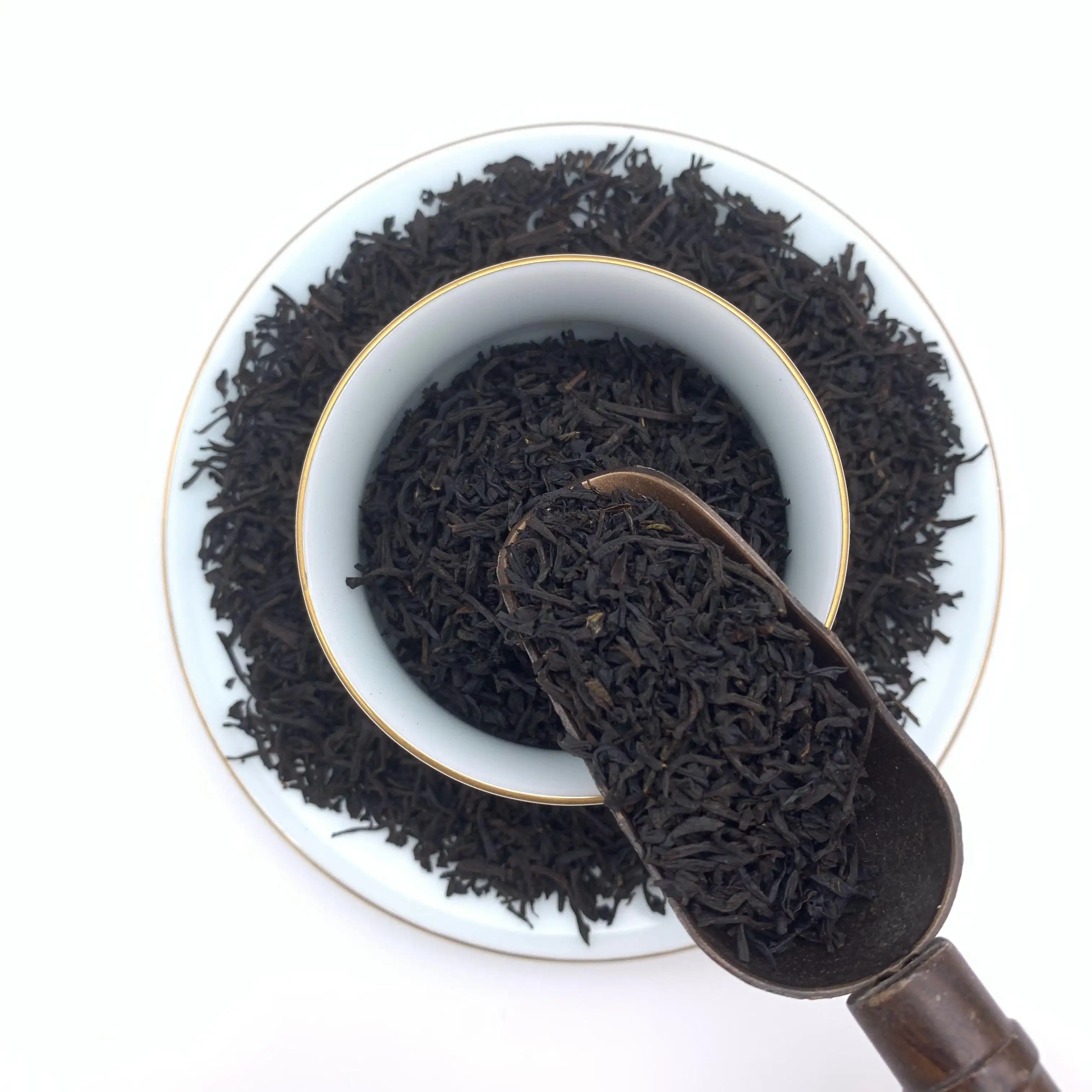Feuilles de thé noir Assam Kongfu, organique du Vietnam, en vrac, pour famille, vente en gros