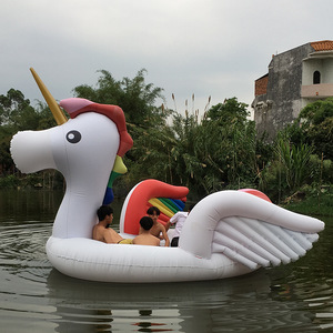 Ingrosso personalizzato di alta qualità gonfiabile grande unicorno float piscina fenicottero per adulti piscina - Product Image 6
