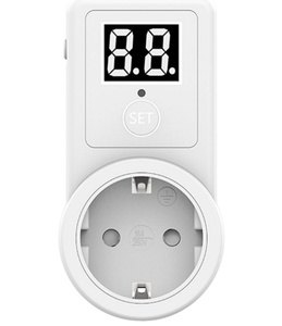 Interruttore digitale per conto alla rovescia per il conto alla rovescia per il controllo del tempo della batteria del telefono per la ricarica del veicolo elettrico presa per conto alla rovescia spina EU - Product Image 1