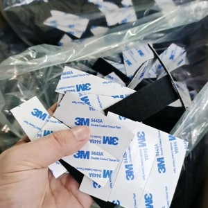 Sujetadores de gancho y bucle de 2cm de ancho con respaldo adhesivo personalizado del fabricante Tiras de bucle de un solo lado con gancho - Product Image 3