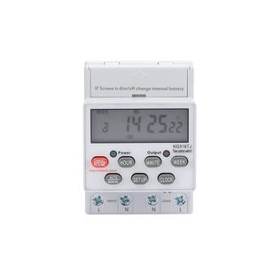 สวิตช์ควบคุมเวลาแบบ30A ที่ปรับแต่งได้ KG316T-j สวิตช์จับเวลาแบบดิจิตอลที่มีแหล่งจ่ายไฟสูงสุด220V สำหรับการใช้งานตามเวลา