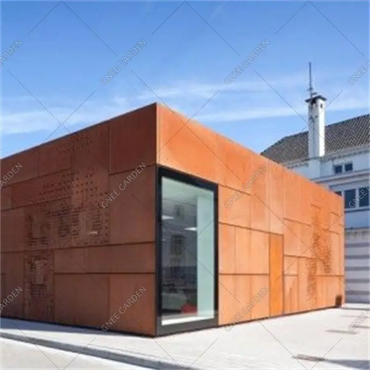 Exterior corten steel panel corten facadewall panel exterior wall corten steel