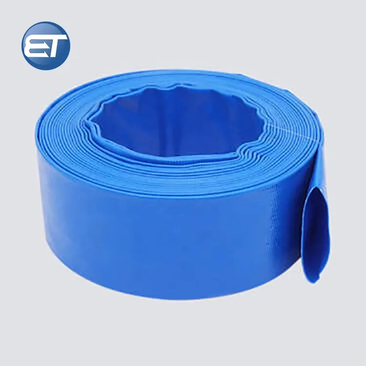 Manguera de descarga plana de PVC, 1, 2, 3, 4, 5, 6, 8, 10, 12 y 16 pulgadas, para bomba de drenaje de agua, para riego agrícola, piscina de lavado con respaldo, gran oferta