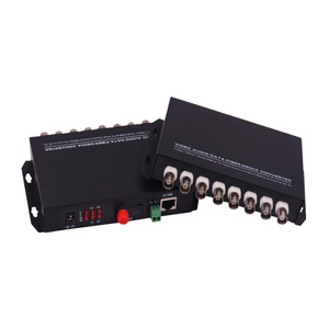 Video analógico BNC de 8 canales a transceptor convertidor de fibra óptica con RS485 para cámara analógica - Product Image 1