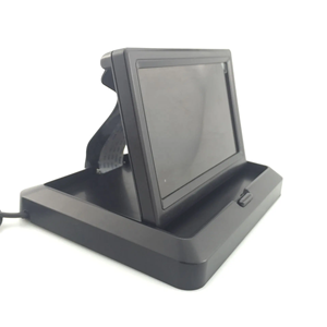 Monitor de coche plegable retráctil de 5 pulgadas con vista trasera conexión USB LCD pantalla única función automática combinación de TV 12V coches - Product Image 1