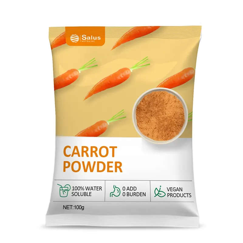 Sachets d'emballage alimentaire personnalisés OEM pour poudre de carotte