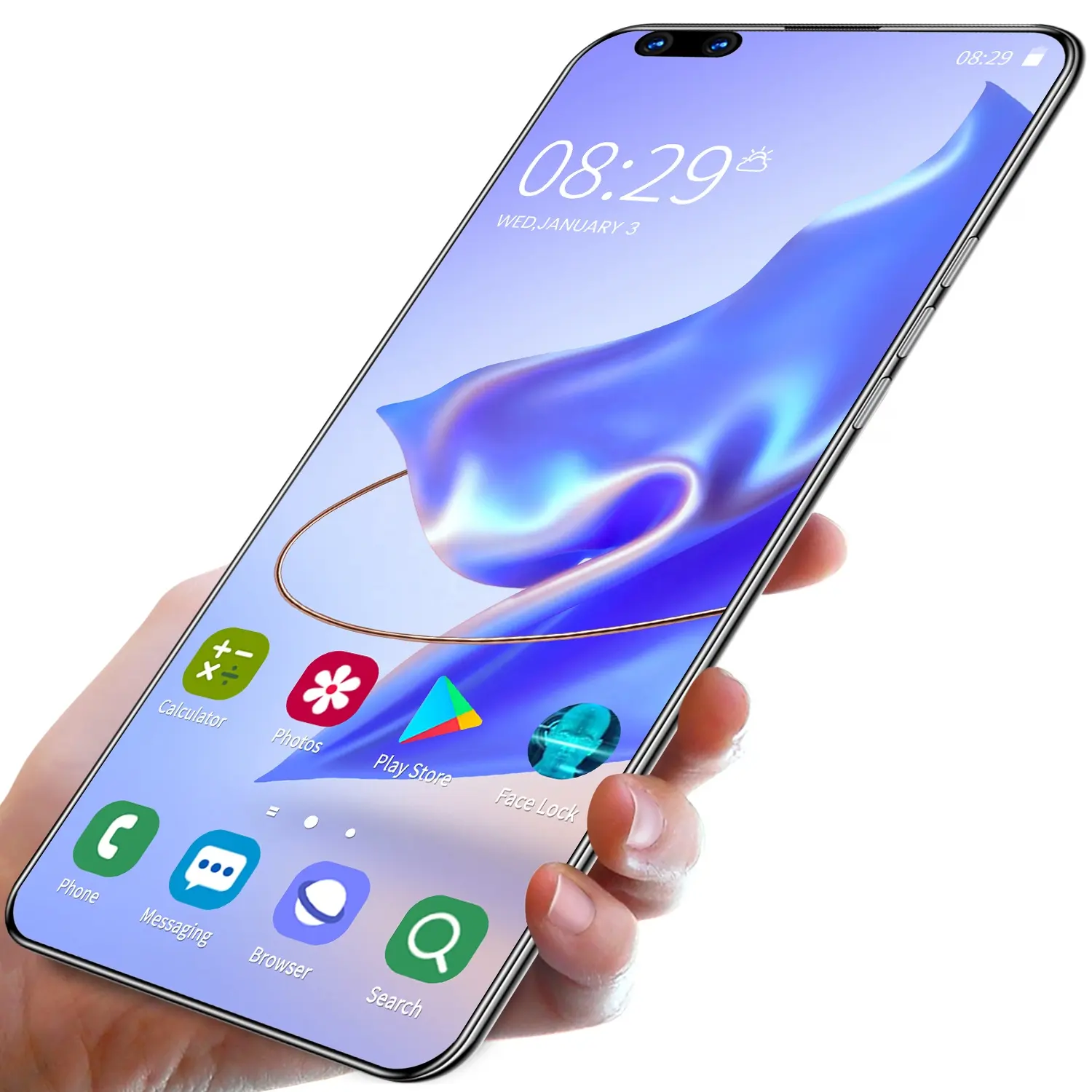 Оптовая продажа, P60 Pro, 7,1 дюймов, большой сенсорный игровой смартфон 16 + 512 ГБ, 10 ядер, 40 + 48 МП, HD-камера, двойная SIM-карта, мобильный телефон