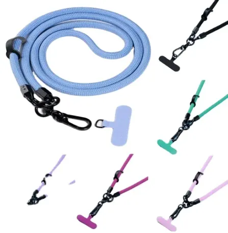 Universele 8Mm Aangepaste Anti-Verloren Mobiele Telefoon Riem Lanyard Met Patch Schuine Achterkant Touwen Telefoon Accessoires Telefoon Lanyards Buiten