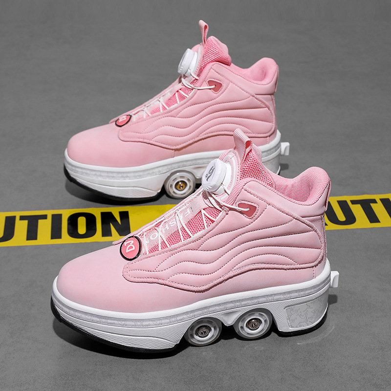 231 Pink, Four-Wheel One-Click Retraction