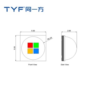 TYF RGBW LED çip yüksek yoğunluklu seramik ötektik ambalaj 4W yüksek lümen çıkışı kısılabilir 2700K-6500K seramik LED - Product Image 3
