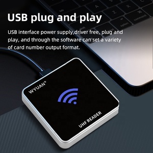 WYUAN UHF RFIDリーダーライター860-960MHz HIDミニUSBインターフェイスデスクトップスマートカードリーダーエミュレートキーボード出力プラグアンドプレイ - Product Image 3
