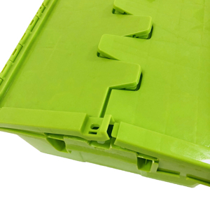 Industrial Warehouse 60L/68L Stackable <strong>Nesting</strong> <strong>Container</strong> Reusable Solid Plastic Crate with Barcode Area Huge Storage Box - Product Image 6