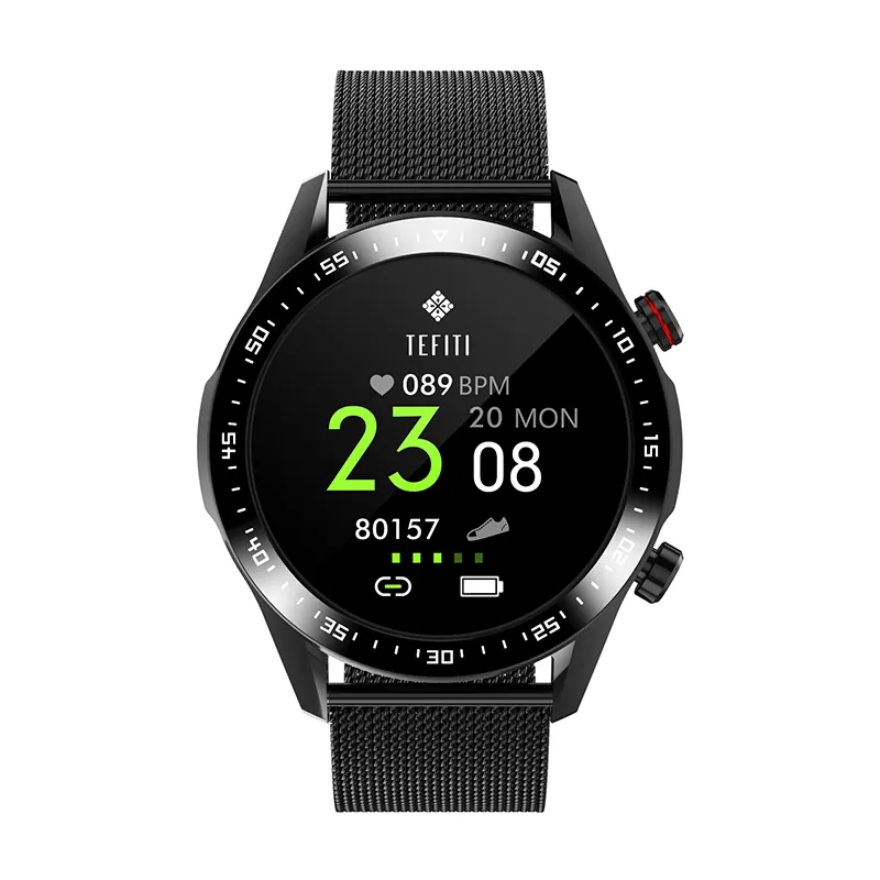 2023 uomini Sport MX12 1.28 pollici rotondo Full Touch Screen Smartwatch BT chiamata frequenza cardiaca pressione sanguigna Fitness Tracker Smartwatch