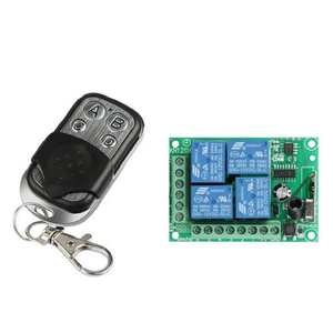 433 MHz Drahtloser Fernbedienung schalter DC12V 4CH Relais empfänger modul HF-Sender 433 MHz für Garagentor öffner - Product Image 1