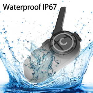 6 piloti moto citofono casco auricolare bluetooth, moto comunicator, walkie talkie auricolare senza fili con schermo LCD - Product Image 5