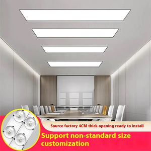 Patron tavsiye Modern LED gizli düz Panel ışıkları ofis koridor ve konferans odası için demir vücut ile gömülü - Product Image 4