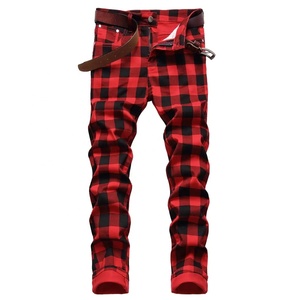 男士合身撕裂仿旧弹力时尚舒适水洗牛仔裤 - Product Image 4