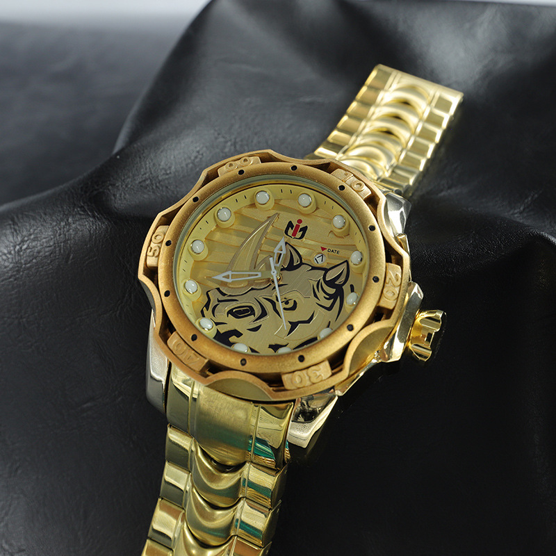 Rhinoceros gold shell gold face