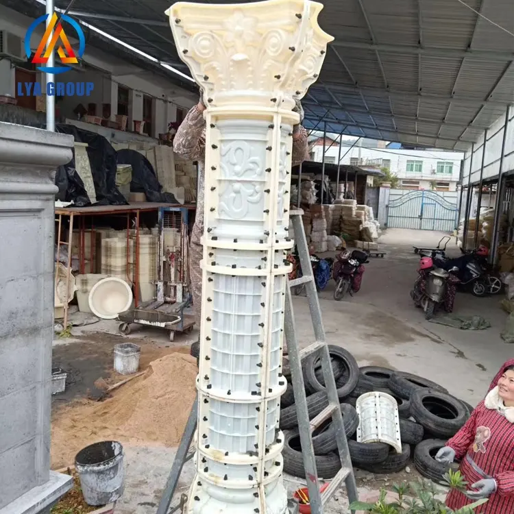 Moldes de columna de hormigón para decoración de casa y edificio