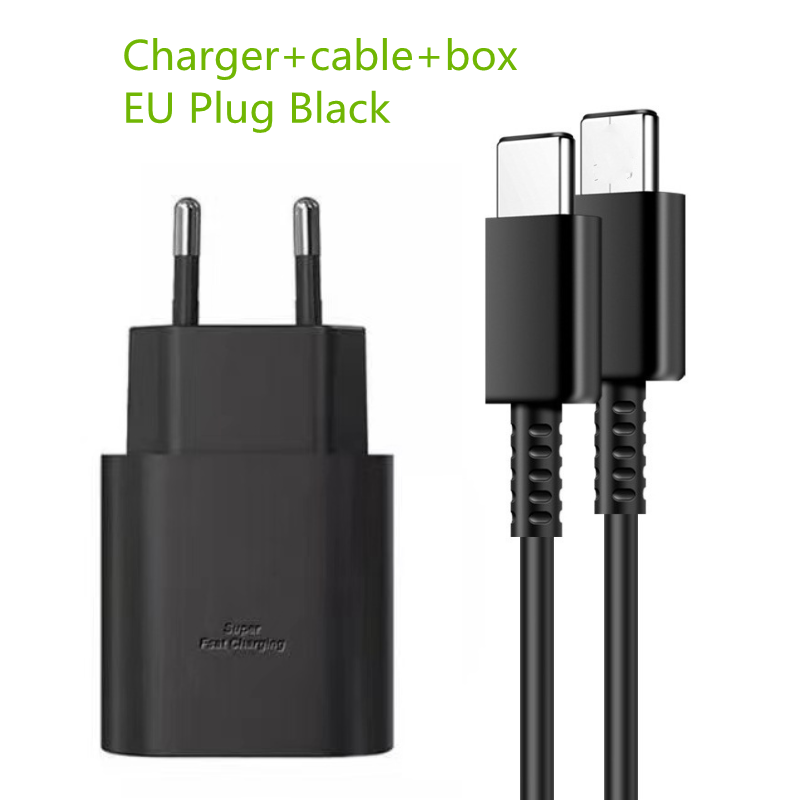 EU Black Charger+cable+box