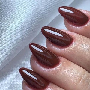 卸売24個の短い丸い爪のヒントソリッドカラーシンプルなプレス爪人工爪キャンディー偽爪3100 - Product Image 1