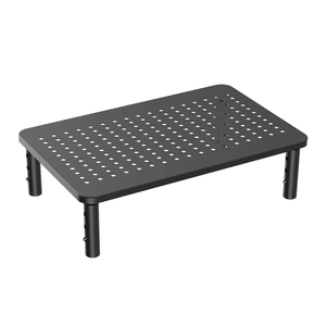 Multi <strong>Functional</strong> 3 Gears Height Adjustable Shelf Storage Rack Desktop <strong>Computer</strong> <strong>Monitor</strong> Riser Laptop Cooling Stand Holder - Product Image 1