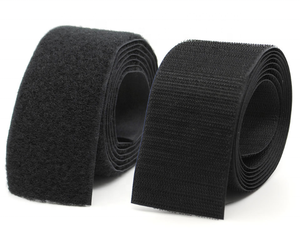 <strong>Hook</strong> <strong>and</strong> <strong>Loop</strong> Magical Tape 2&quot; Inch Wide Black <strong>Hook</strong> <strong>and</strong> <strong>Loop</strong> Set Sew on <strong>Type</strong> <strong>Hook</strong> <strong>and</strong> <strong>Loop</strong> Tape - Product Image 1