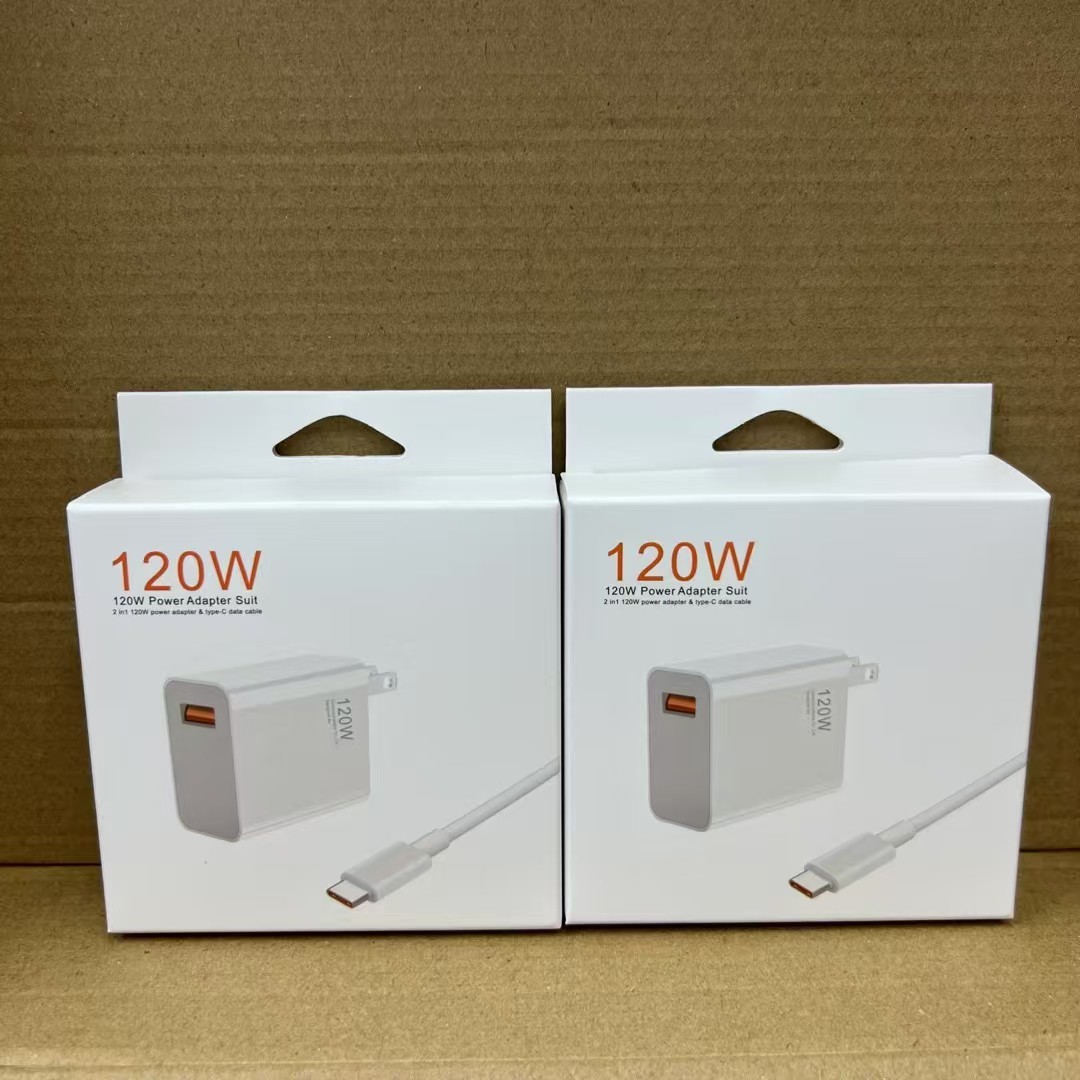 120W Charger with Cable US White
