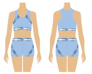 Comfortable Sublimation Compression <strong>Cheer</strong> Bras and Shorts <strong>Cheap</strong> Girls Cheerleading Practice Wear - Product Image 5