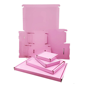 Toptan özel baskılı LOGO Mailers katlanır hediye karton kutu karton siyah kargo oluklu ambalaj mailler kutuları özel - Product Image 1