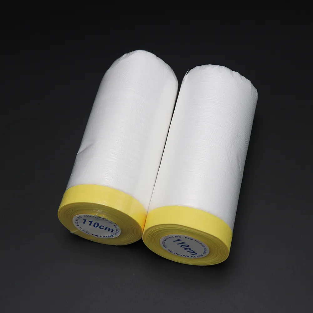 Factory Furniture Decoration Dustproof Plastic Protective Film Paint Pre-Taped Masking Film