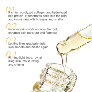 BonnieCo kollajen Serum Private Label organik yenileme besleyici parlatıcı sıkılaştırıcı kollajen yumuşatma Serum