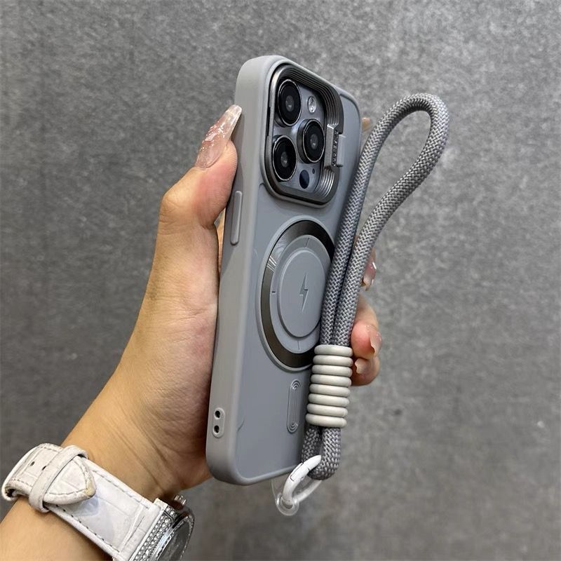 Gray with strap