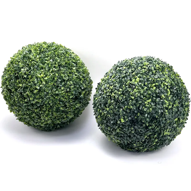 Palla di erba verde artificiale da 13cm a 53cm palline di arte topiaria sintetica erba di milano appese palline di erba verde