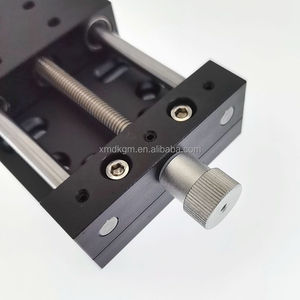 Carrera 100mm aleación de aluminio Unidad de ajuste del eje X mesa de plataforma de Control de movimiento CNC tornillo de alimentación Manual etapa lineal deslizante - Product Image 3