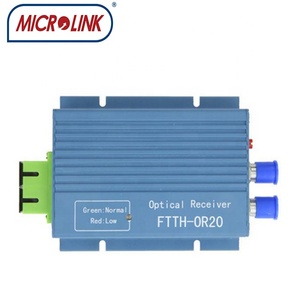 Ftth CATV ricevitore ottico mini nodo 2 RF + 1 Pon loop out 1550nm Fibra Ottica apparecchiature Ricevitore AGC micro ftth nodo con WDM - Product Image 6