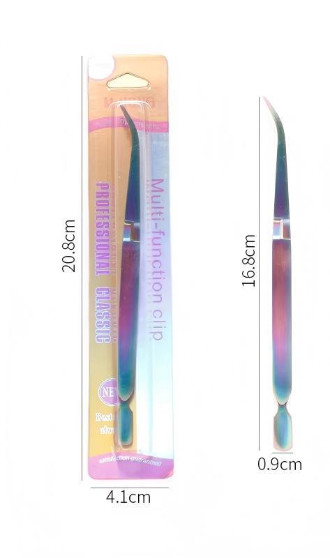 Shaping clamp with colored titanium bent tip