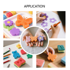 Giocattolo più venduto spugna animale timbro spugna Non tossico durevole e riutilizzabile buono per giochi di ruolo e strumenti per la pulizia dei bambini - Product Image 4