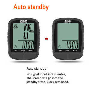 Multifunction Large Screen <strong>Wireless</strong> Wired Rainproof Water Resistant <strong>Cycling</strong> Speedometer Bike Bicycle <strong>Computer</strong> - Product Image 6