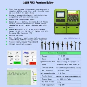 JZ-326B <strong>PRO</strong> Testing Equipment Laboratory Machine Diesel Pump <strong>Injector</strong> Common Rail Test Bench - Product Image 2