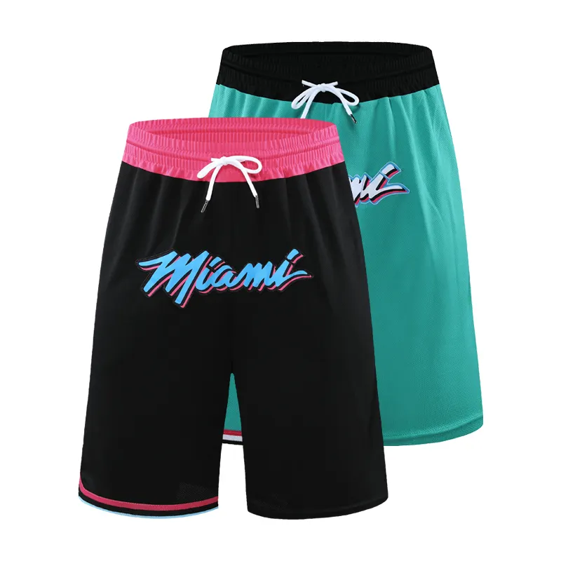 Alta Qualidade Preço Barato Miami Retro Bordados Shorts De Basquete Da Velha Escola Apenas Don